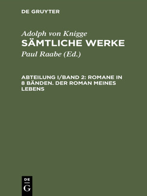 cover image of Romane in 8 Bänden. Der Roman meines Lebens